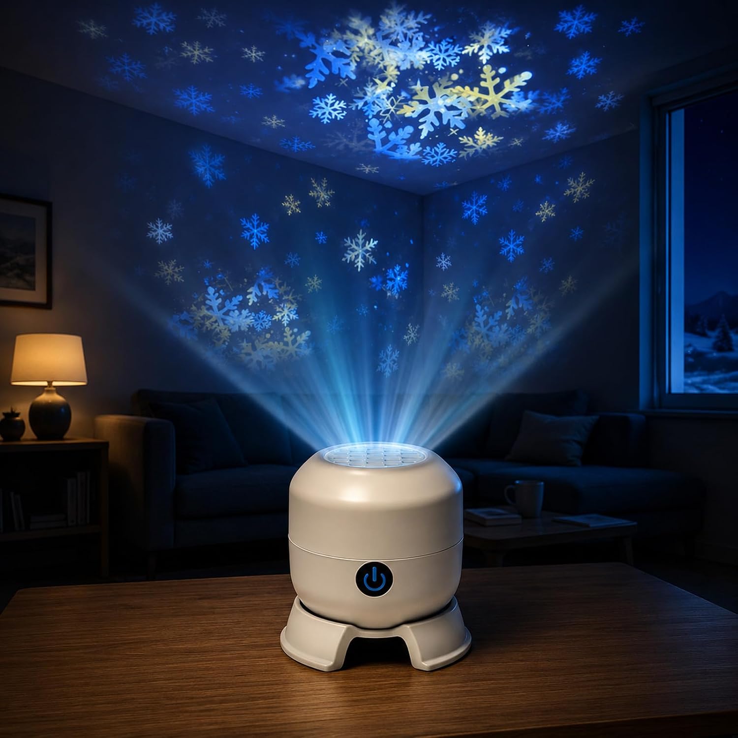 🔥 Dynamic Rotating LED Projector Light 🔥 360° Rotating Ocean Wave Night Light
