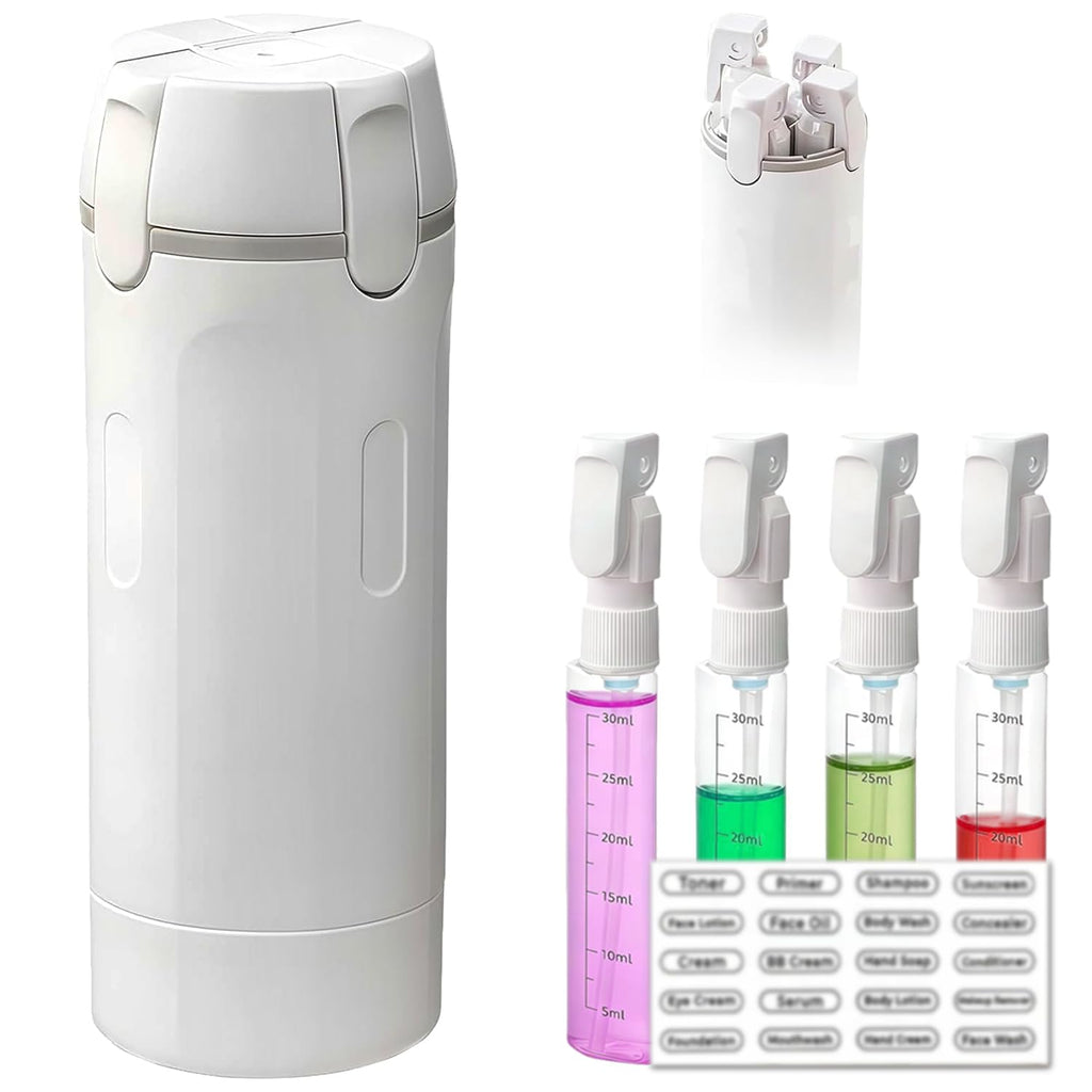 4 in 1 Travel Dispenser, 4 Pack 30ML Travel Bottles for Toiletries