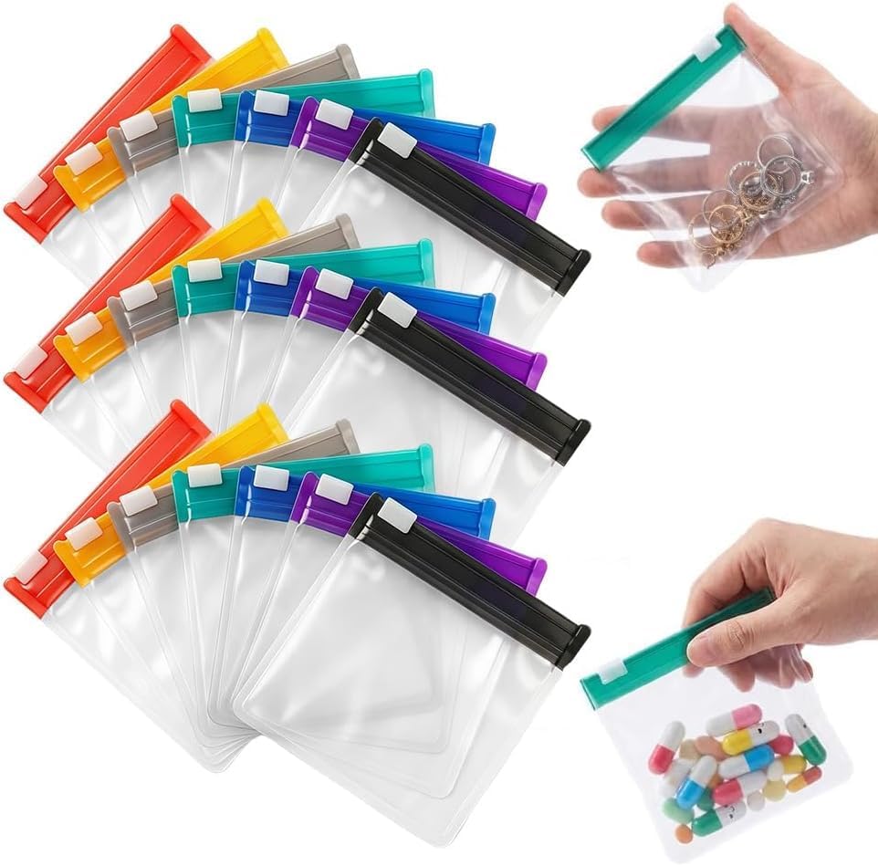 ✨Self-Sealing Zipper Medicine Bags✨Reusable Pill Organizer Pouches for Travel
