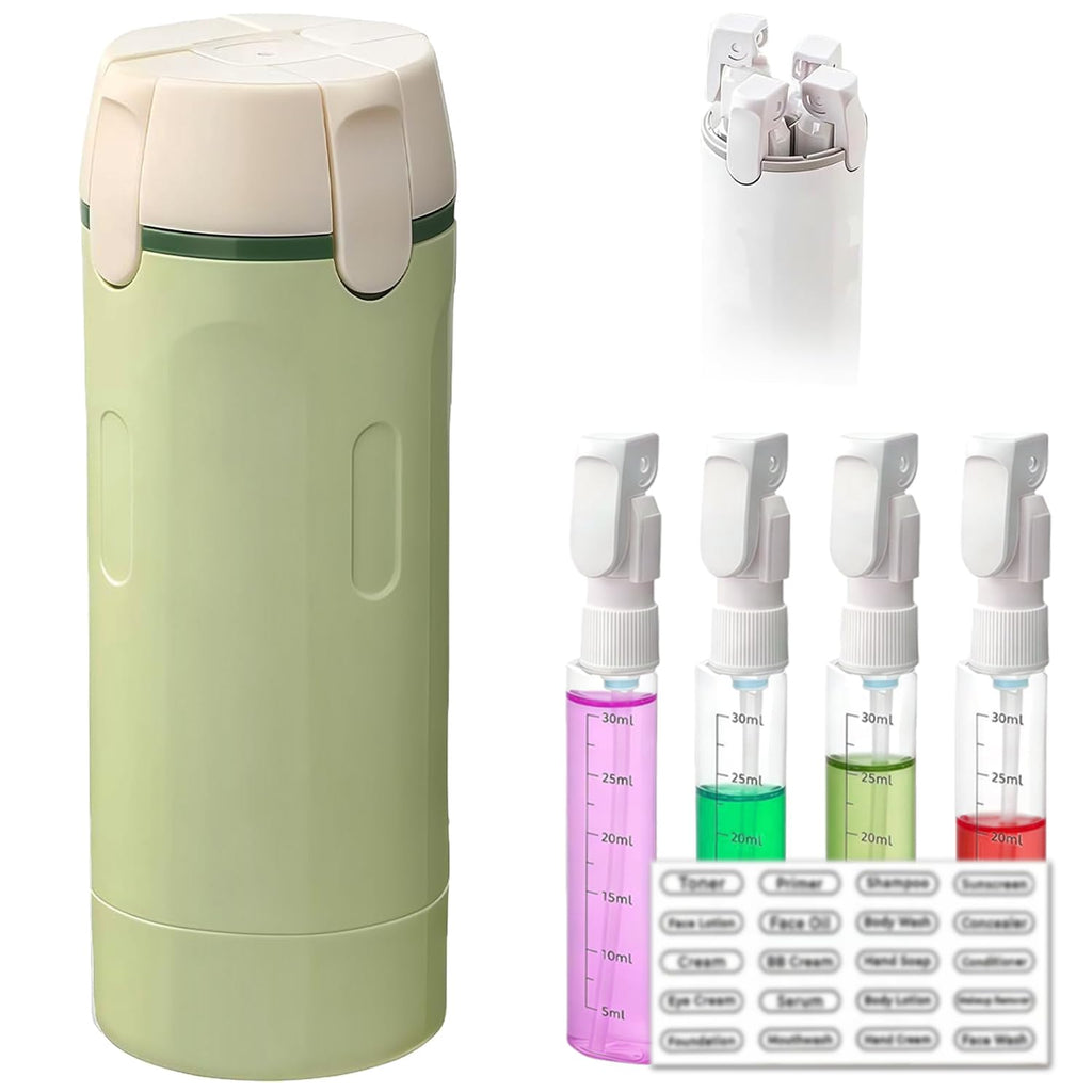 4 in 1 Travel Dispenser, 4 Pack 30ML Travel Bottles for Toiletries