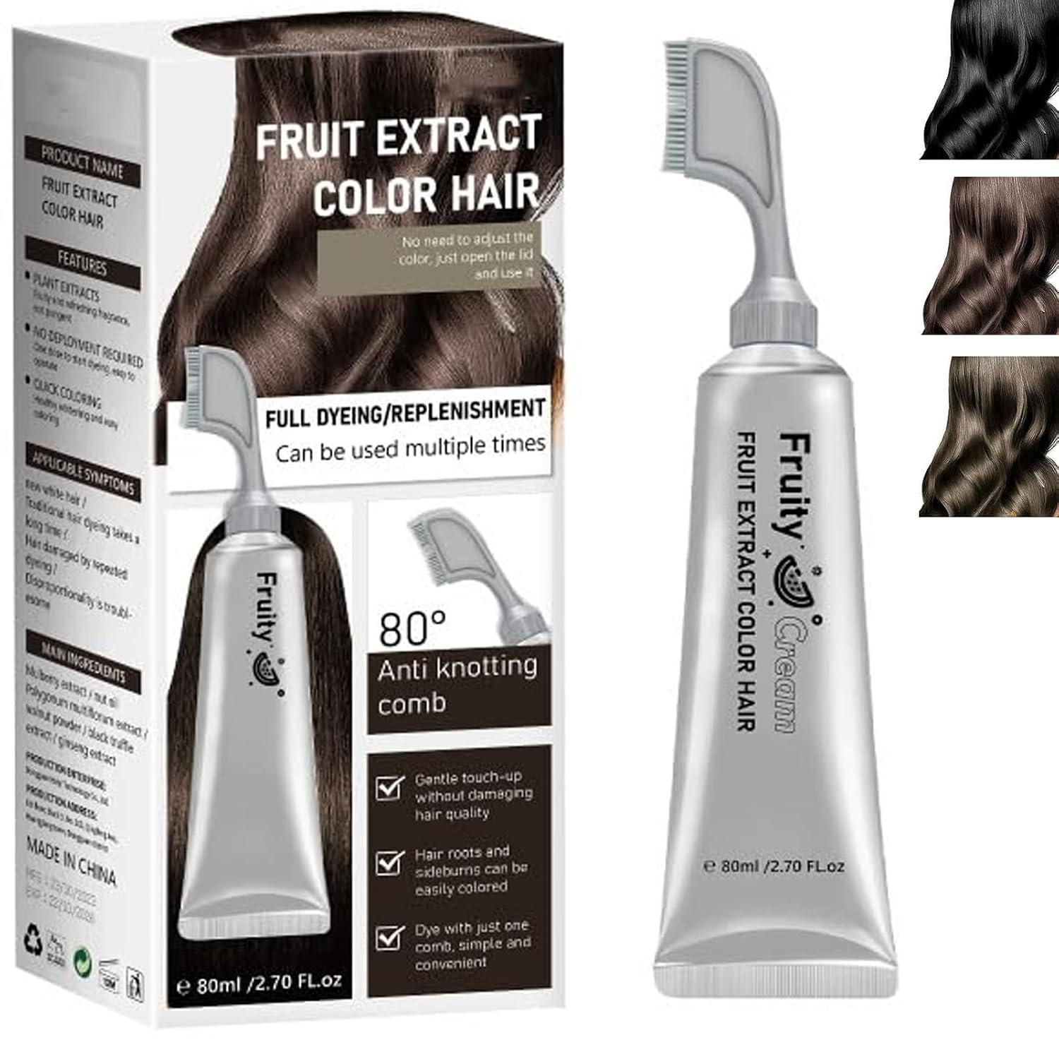 ❤️ Fruit Essence Hair Dyeing Comb 🔥