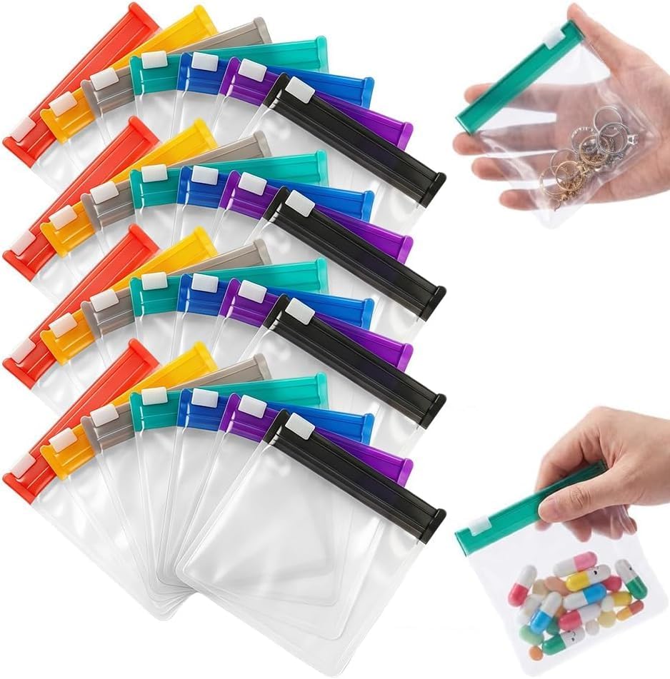 ✨Self-Sealing Zipper Medicine Bags✨Reusable Pill Organizer Pouches for Travel