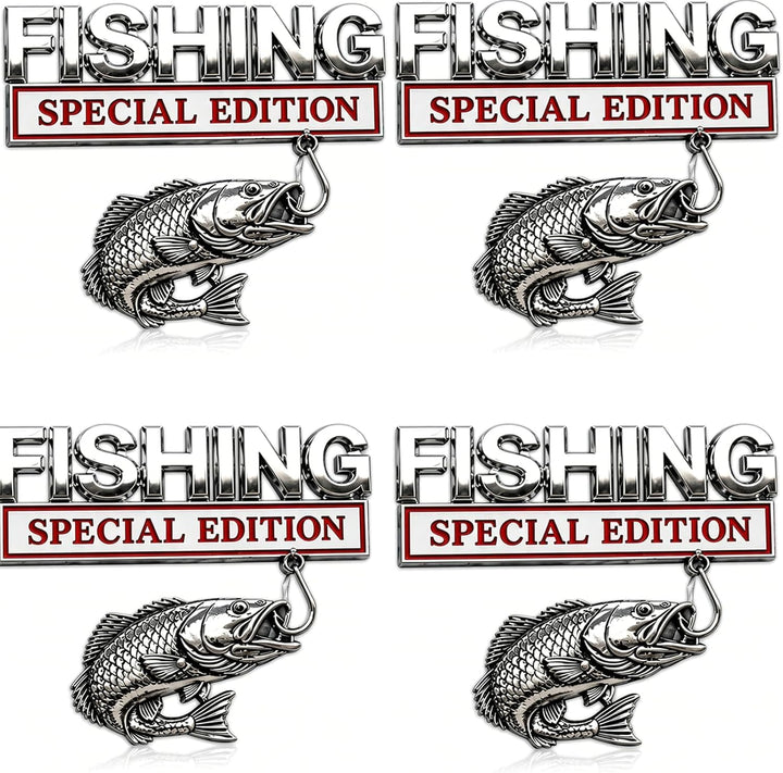 Fishing Special 🎣 Edition Premium 3D Metal Vehicle Emblem Badge