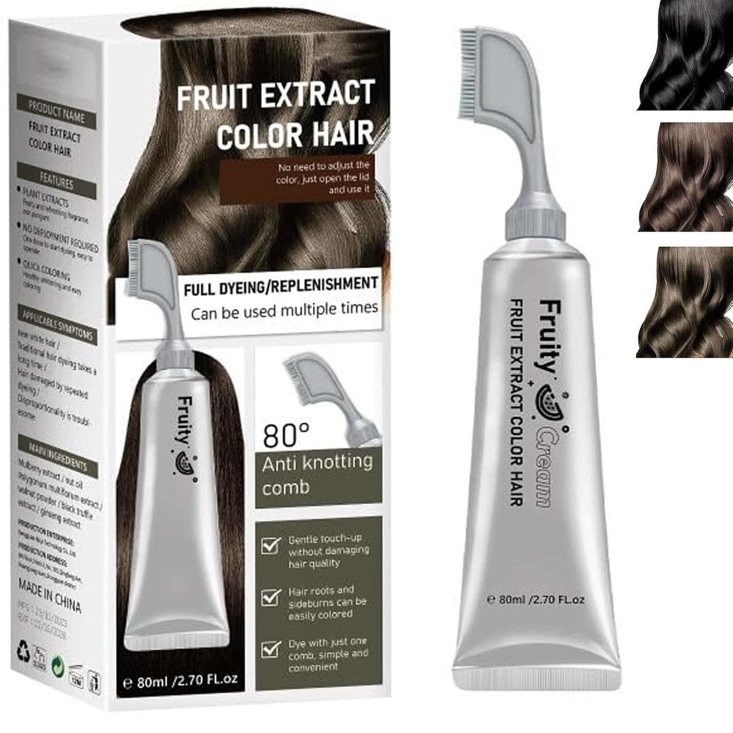 ❤️ Fruit Essence Hair Dyeing Comb 🔥