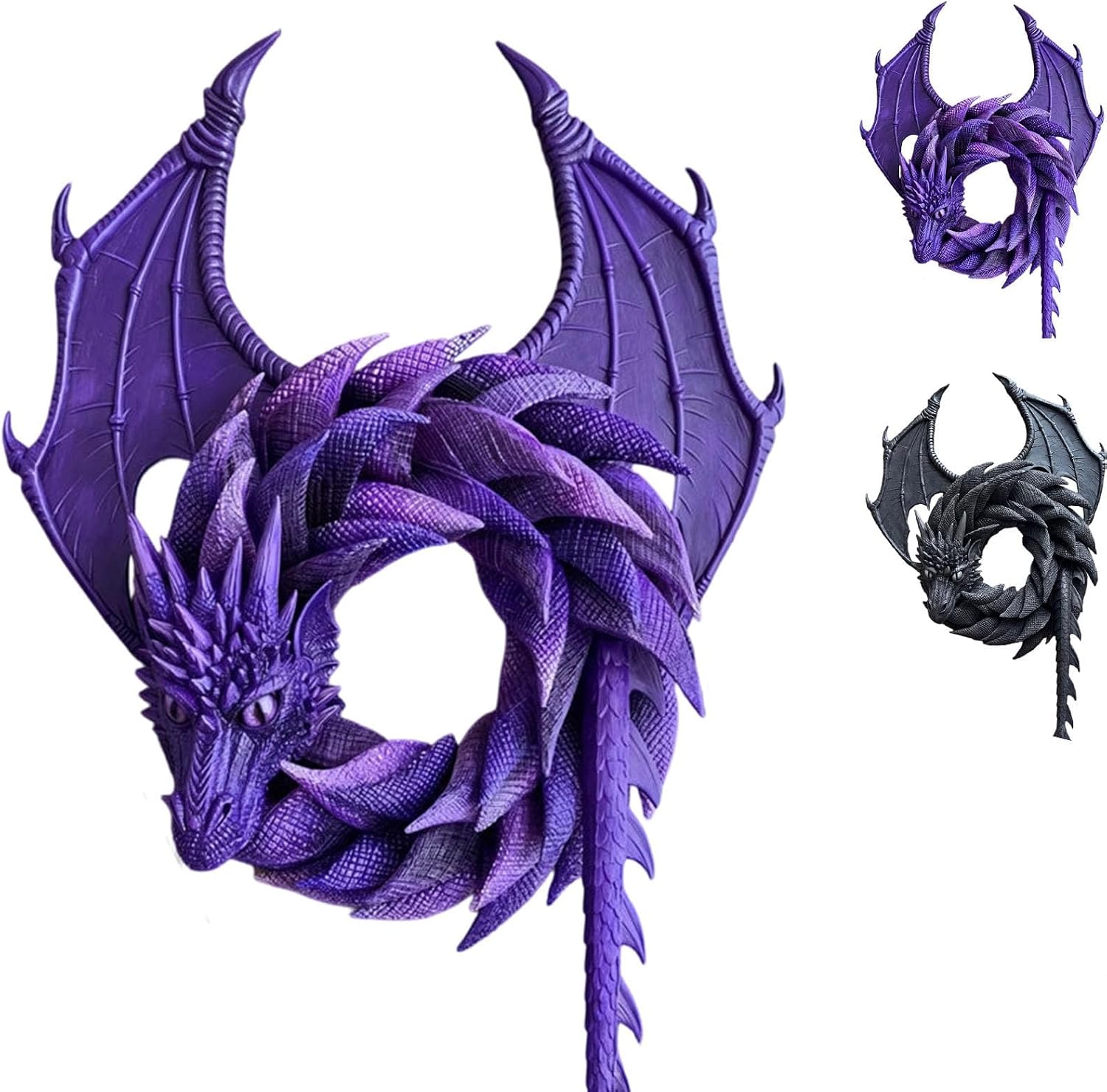 🐉 Handmade Dragon Wreath Wall Decor✨Gothic Fantasy Door Hanging ✨(20cm)