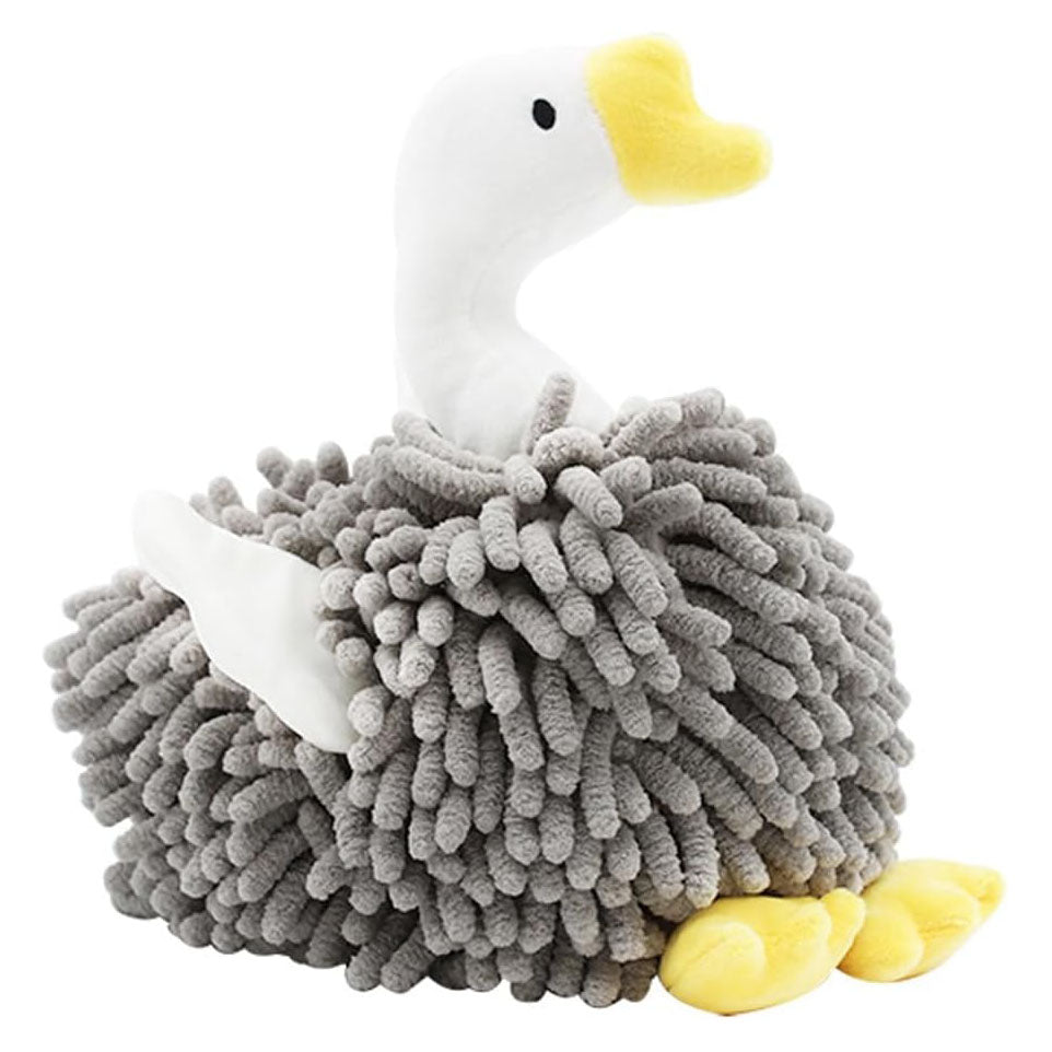 🦢 Swan Cartoon Swan Fuzzy Ball Hand Towels