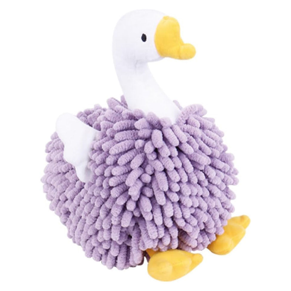 🦢 Swan Cartoon Swan Fuzzy Ball Hand Towels