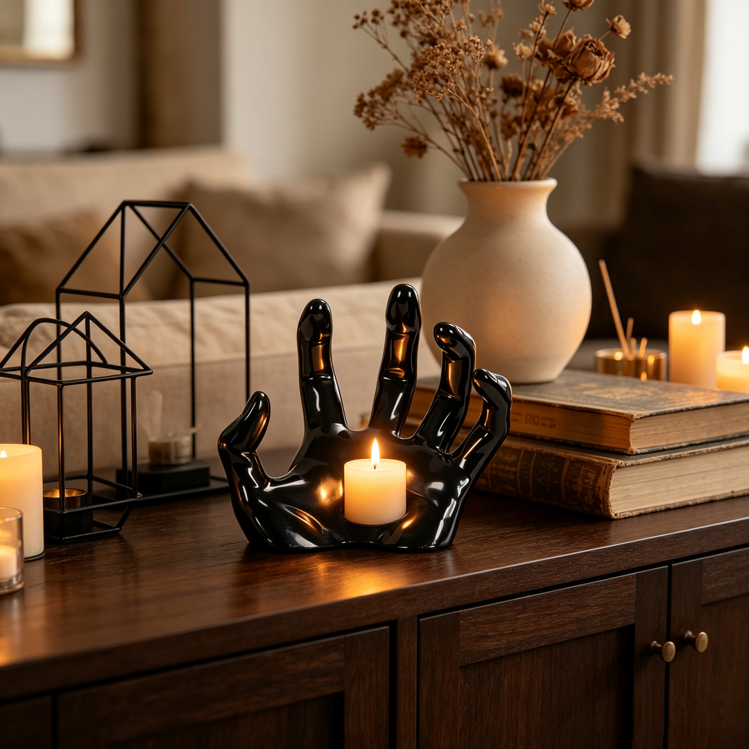 Gothic Demon Claw Candlestick