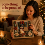 Pre-Punched 3D Christmas Yarn Art Kit