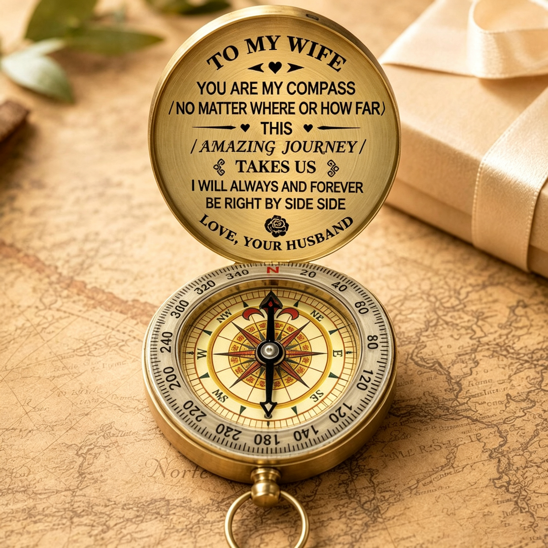 Dad To Son Enjoy The Ride Compass ！