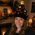 Beginner-Friendly Light-Up Christmas Tree Crochet Hat DIY Kit