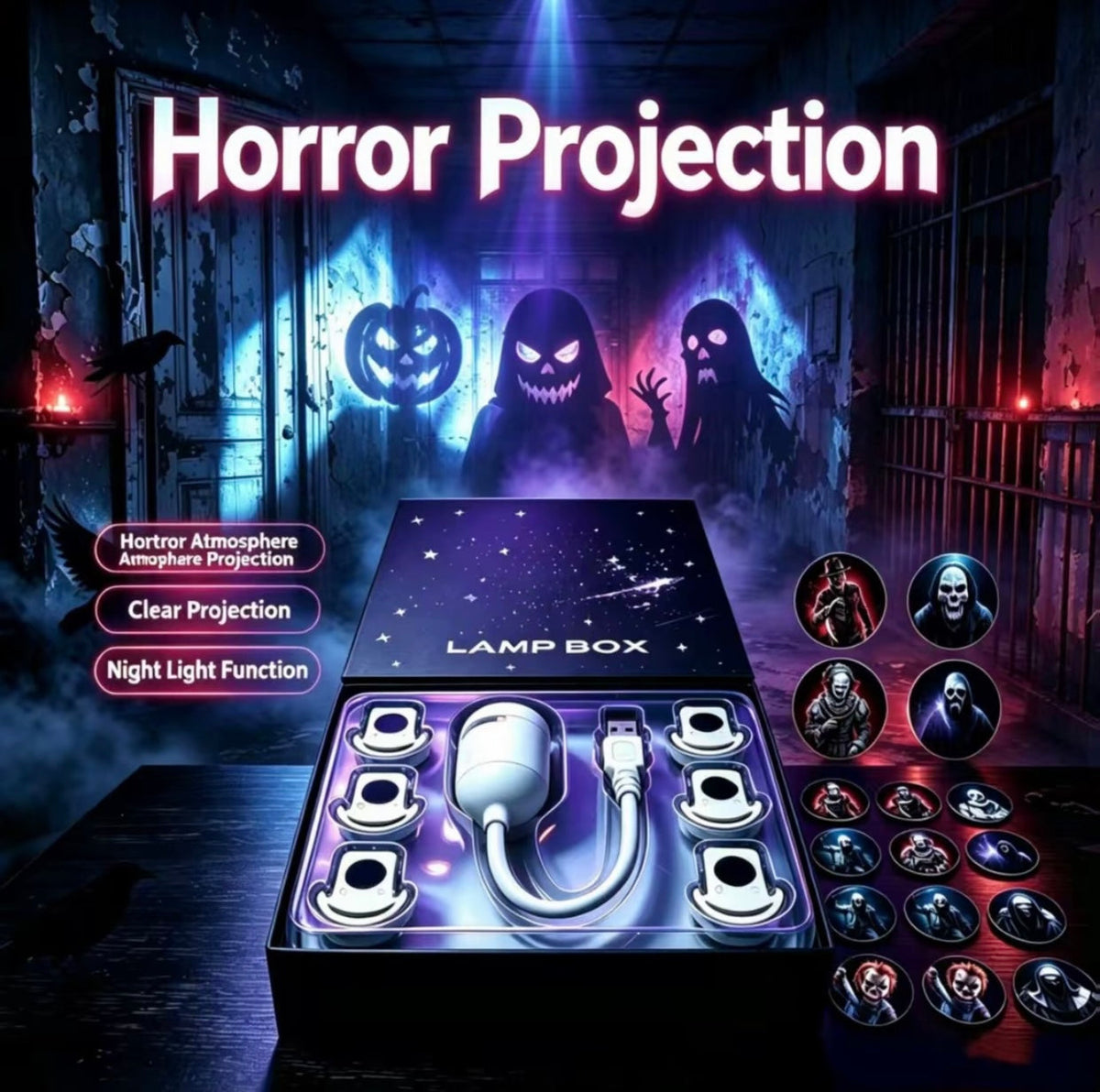 Halloween Ghost Projector Night Light