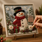 Pre-Punched 3D Christmas Yarn Art Kit