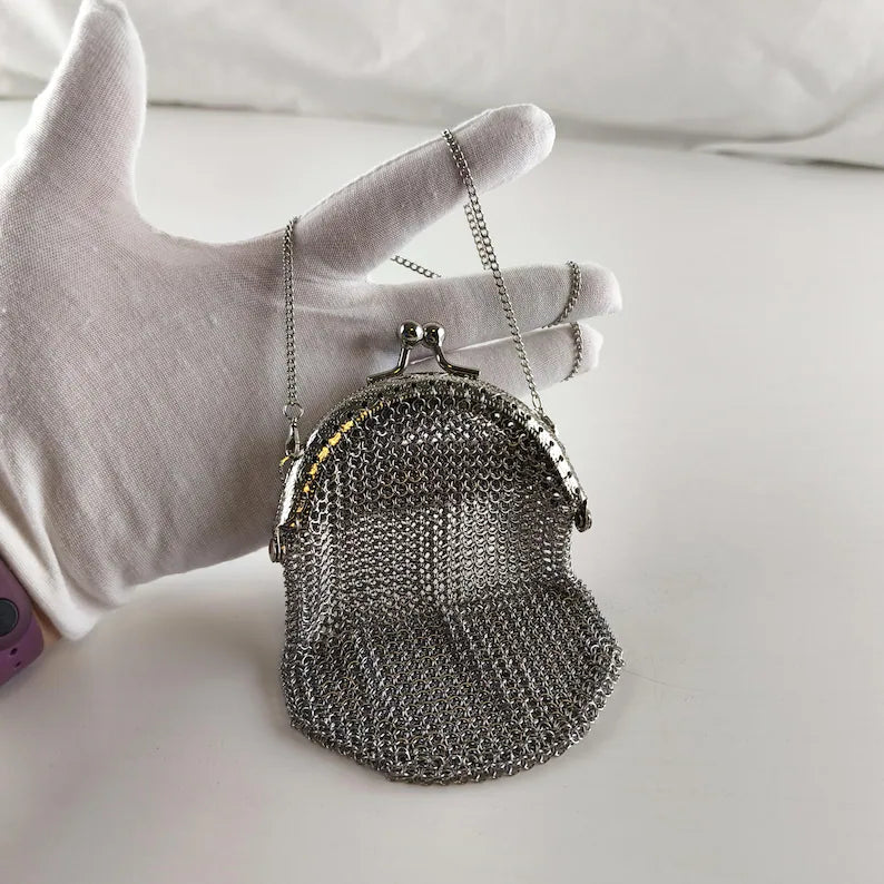 Victorian Vintage Wallet, English Coin Purse,Handmade 1920's