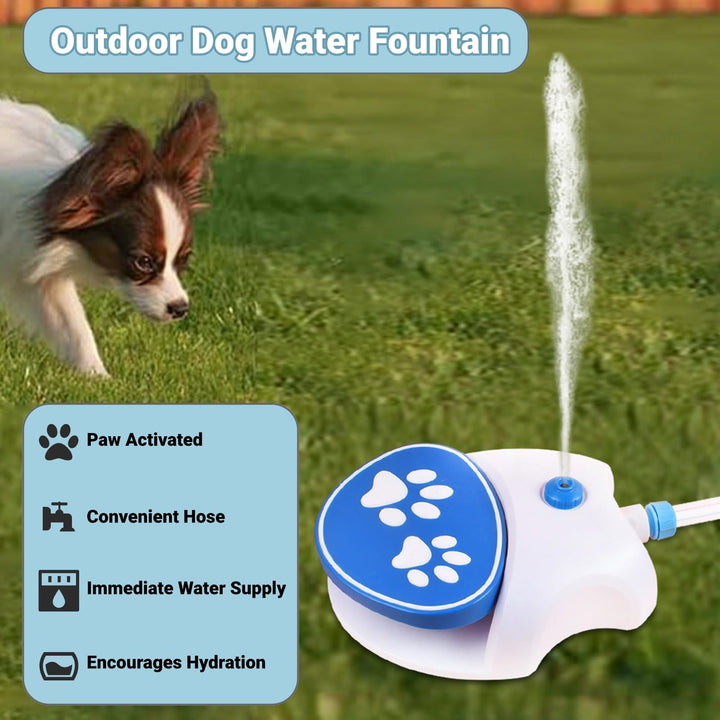 🐕‍🦺 Outdoor Dog Water Fountain Step On Adjustable Dispenser 🔥 🔥
