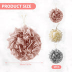 3 PCS Bar Soap Loofah Pouch,  Exfoliation Mesh Shower Ball
