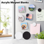 DIY Acrylic Fridge Magnet Kit with Adhesive Backing(5*5cm*5mm)