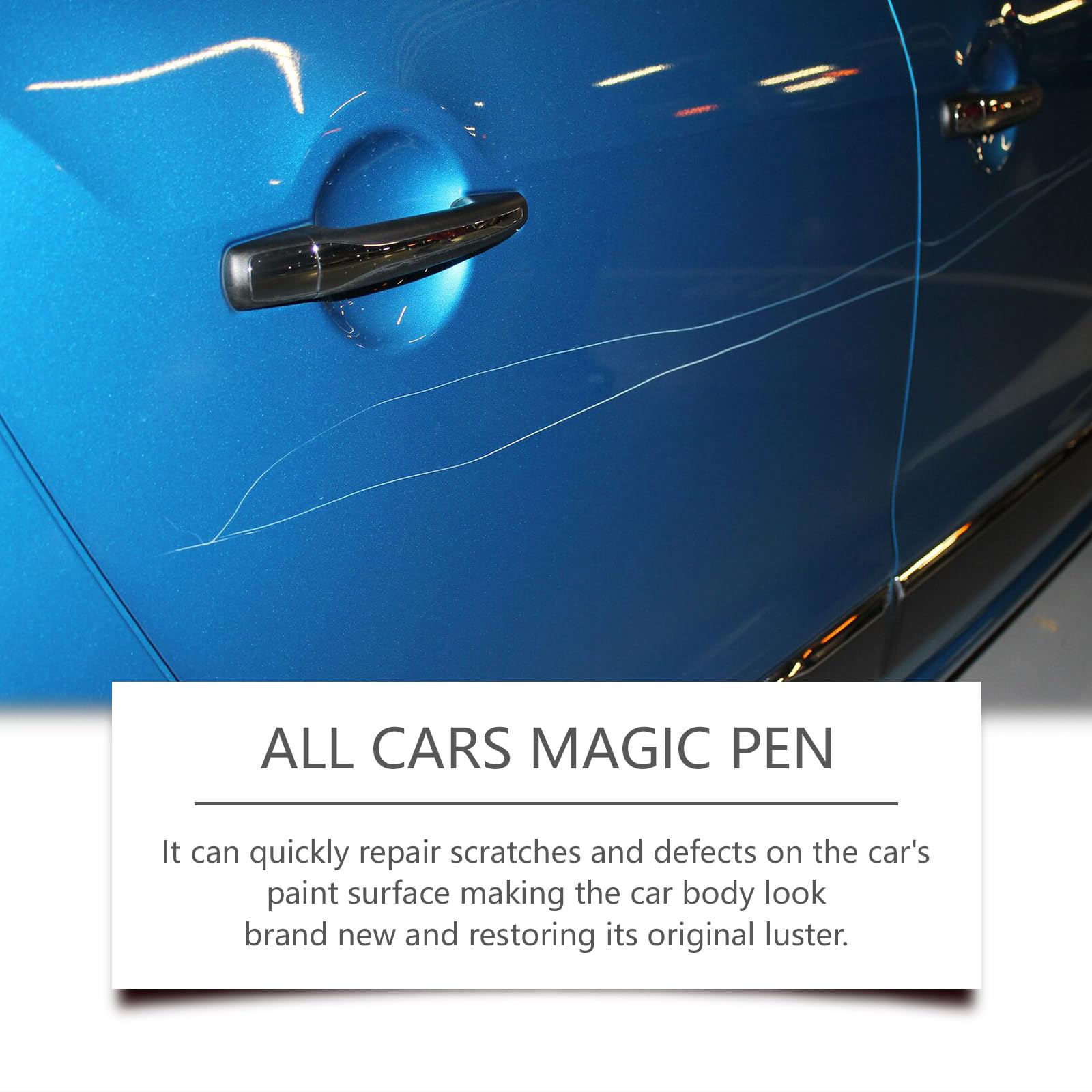 All Cars Magic Pen,Scratch Remover Pen,Black Car Paint Scratch Repair 3pcs