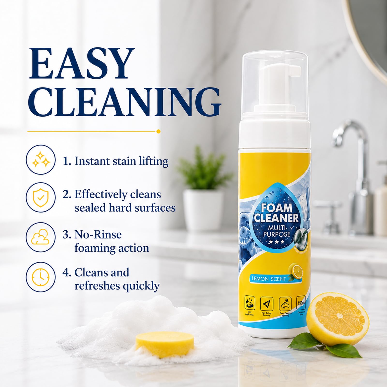 4-in-1 Multi-Enzyme Foam Cleaner