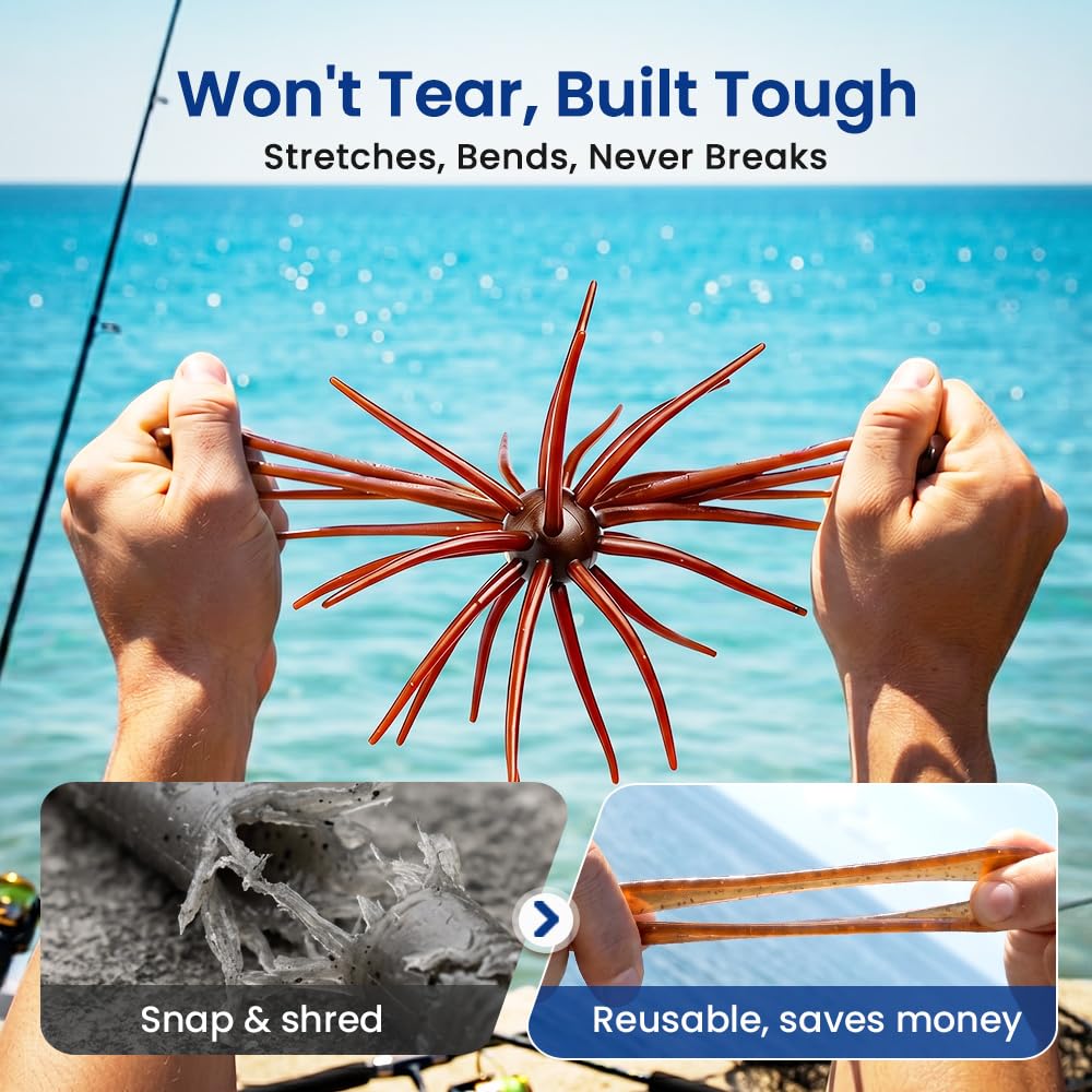 🐟 Urchin Baits for Bass Fishing 🎣 4PCS Sea Urchin Bass Bait