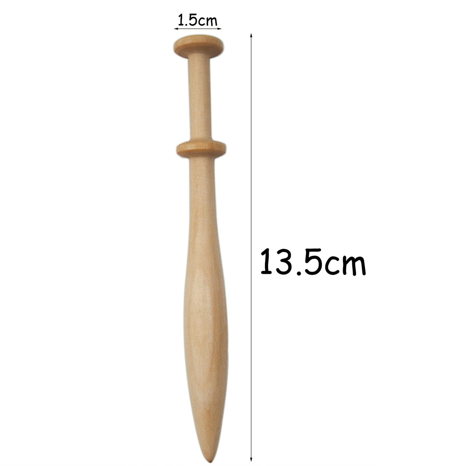 7X/12X Wooden Lace Bobbins Wood Weaving Tools