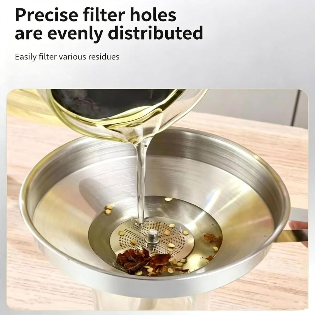 ✨ 304 Stainless Steel Funnel with Filter Mesh