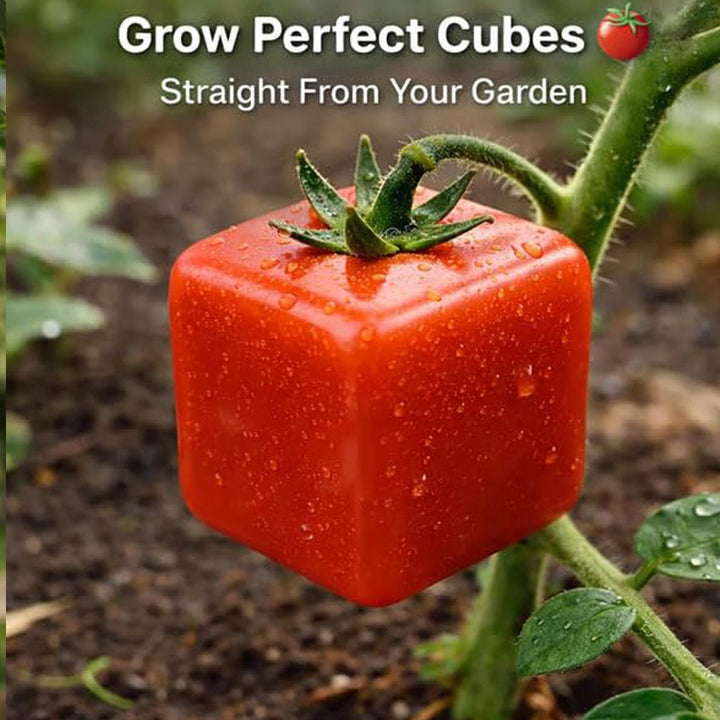 🍐 🍎 Fruit Shaped Mold for Tomato 🍅 Triangular and Cubic Clear Mould