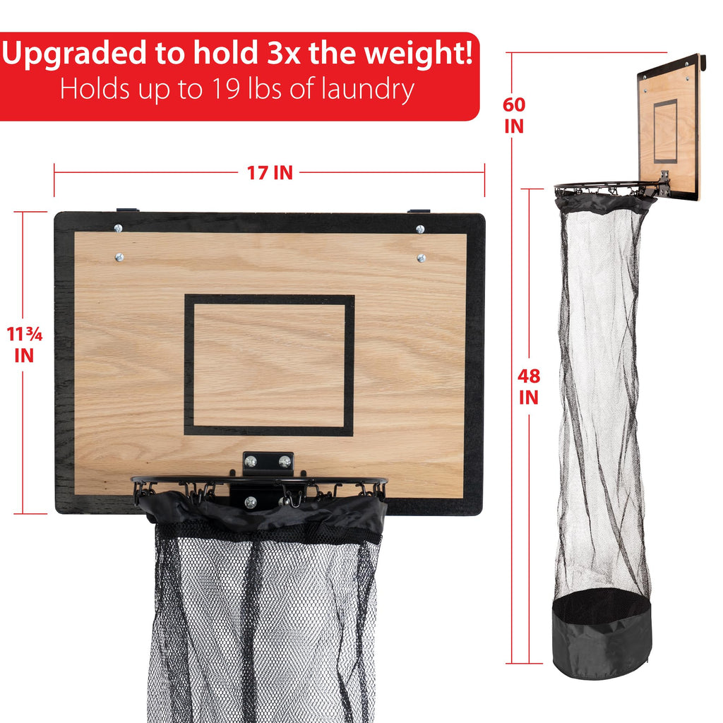 ✨ ✨ Wooden Basketball Hamper 🔥 – 🏀 Basketball Hoop Laundry Basket Over The Door 🔥