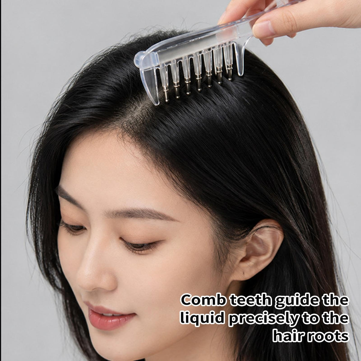 Hair serum applicator comb, hair oil applicator (Three bottles of hair serum are given away for free.)