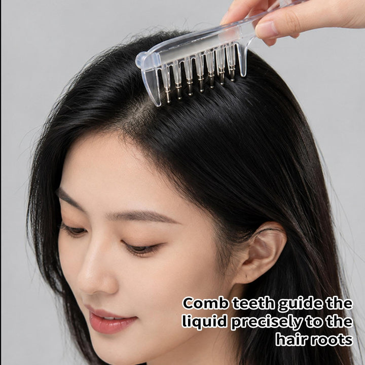 Hair serum applicator comb, hair oil applicator (Three bottles of hair serum are given away for free.)