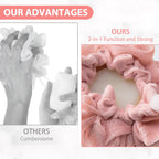 3 PCS Bar Soap Loofah Pouch,  Exfoliation Mesh Shower Ball