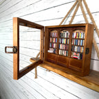 Anxiety Bookshelf Miniature Library, 200 Mini Books