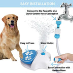 🐕‍🦺 Outdoor Dog Water Fountain Step On Adjustable Dispenser 🔥 🔥