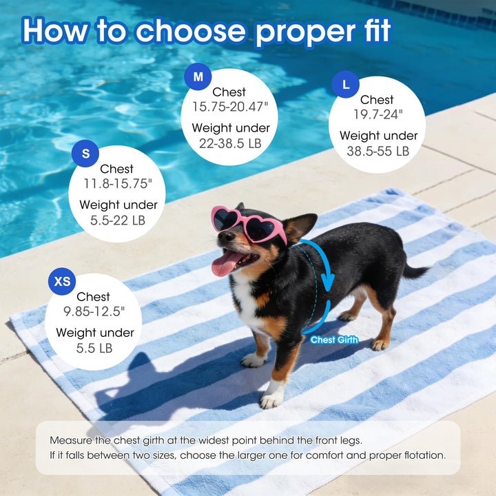 🐶 🐶 Dog Life Jacket ❤️ Reflective Dog Life Vest with Removable Neck Float & High Buoyancy for Swimming and Boating 🔥 🔥