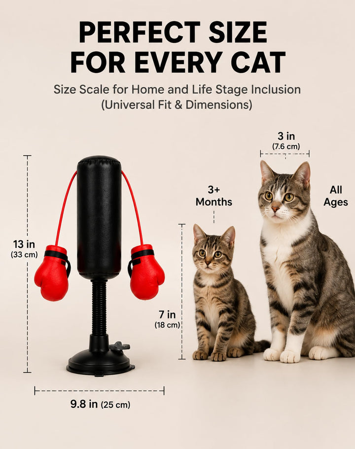 🔥 Paw Punch Cat Toy 🔥 Cat Punching Bag with Boxing Gloves