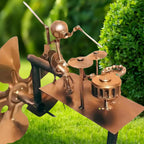Handmade Metal Drummer Windmill