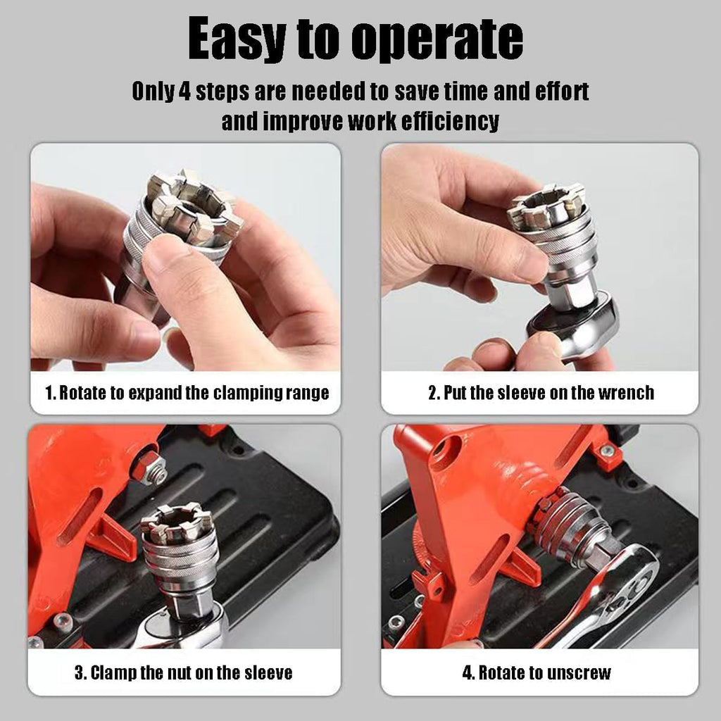 ✨ Multi-Function Universal Socket Wrench Tool 🔧