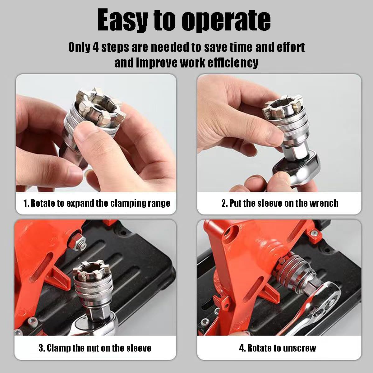 ✨ Multi-Function Universal Socket Wrench Tool 🔧