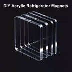 DIY Acrylic Fridge Magnet Kit with Adhesive Backing(5*5cm*5mm)