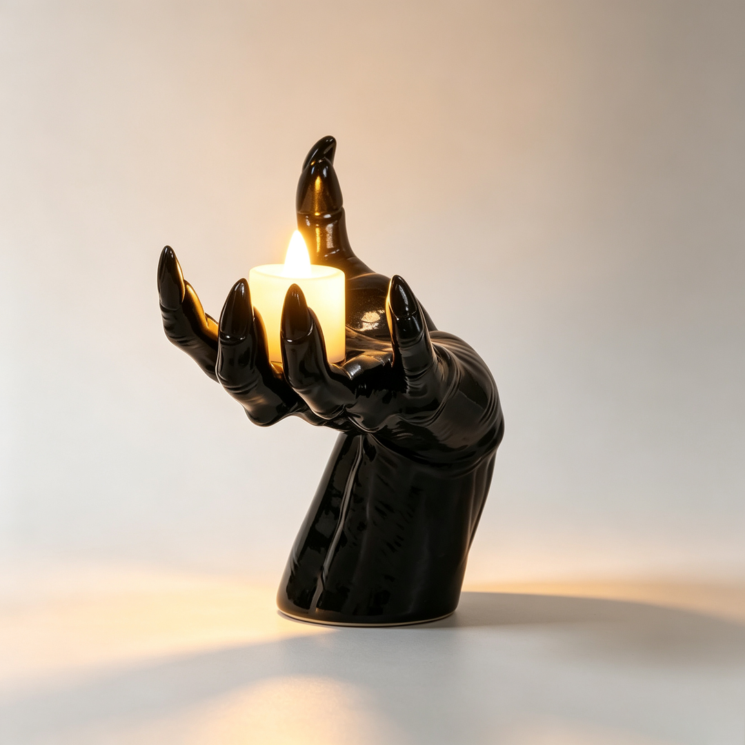 Gothic Demon Claw Candlestick