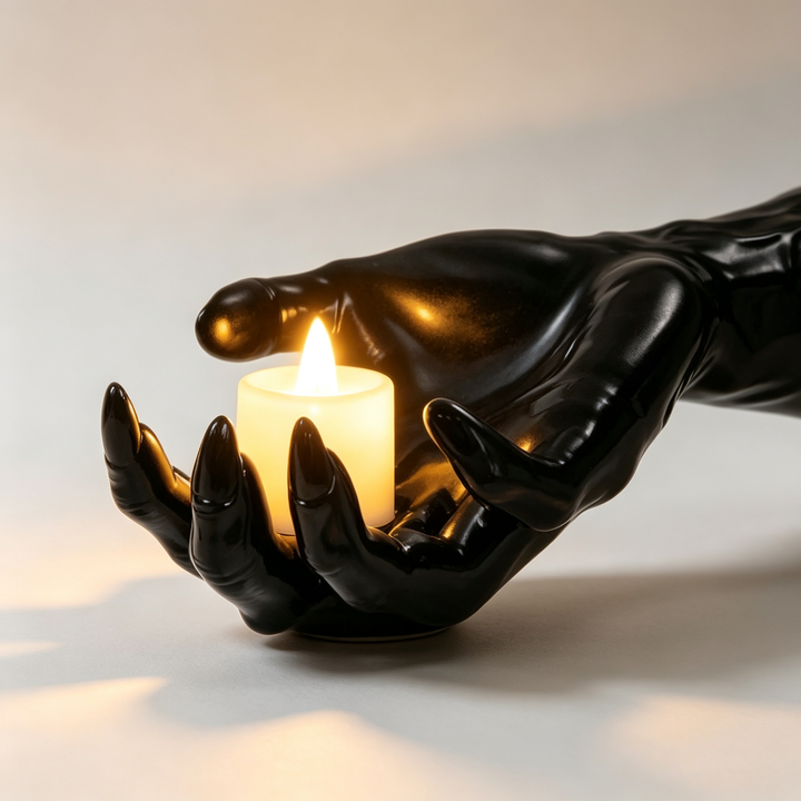 Gothic Demon Claw Candlestick