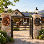 Handmade Wooden Farmhouse-Style Horse Head Wreath