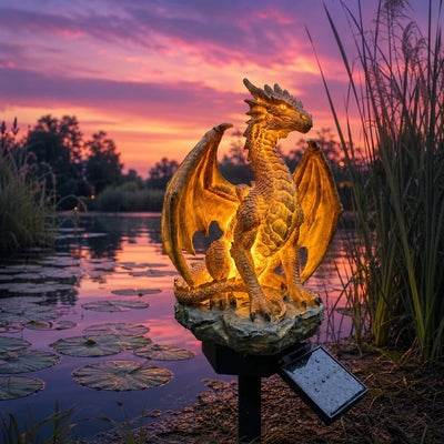 💥LAST DAY 50% OFF🐉✨Solar Dragon Garden Statue Light