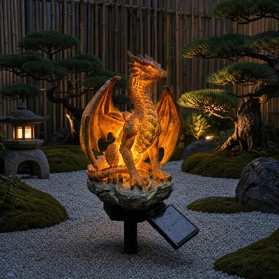 💥LAST DAY 50% OFF🐉✨Solar Dragon Garden Statue Light