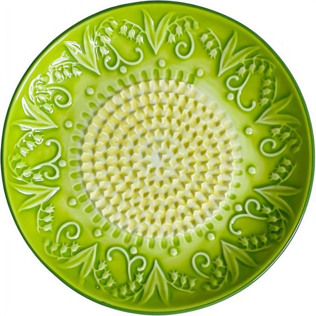 Ceramic Garlic Grater Plate Bowl Tomato Dish Grating Pan Grater Plate Set