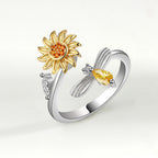 Spinner Sunflower Mood Ring