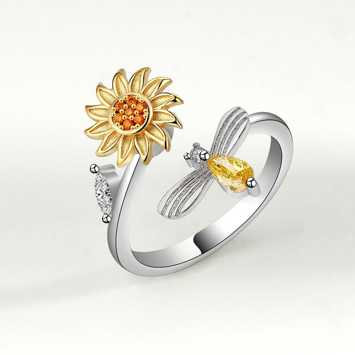 Spinner Sunflower Mood Ring