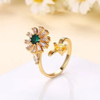 Spinner Sunflower Mood Ring