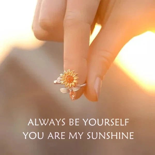 Spinner Sunflower Mood Ring