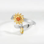 Spinner Sunflower Mood Ring